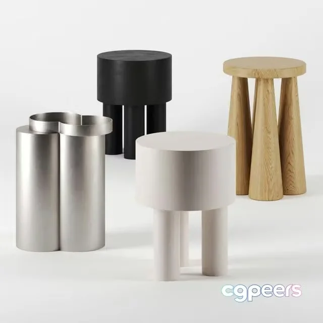 3ds Max Free – Side tables by Garde shop