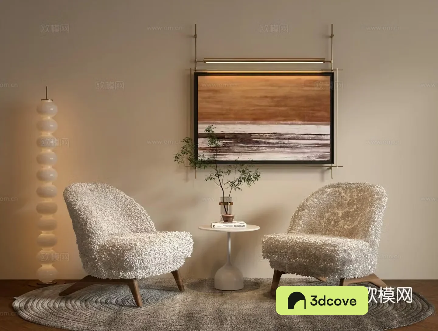 Cream style sofa chair leisure chair