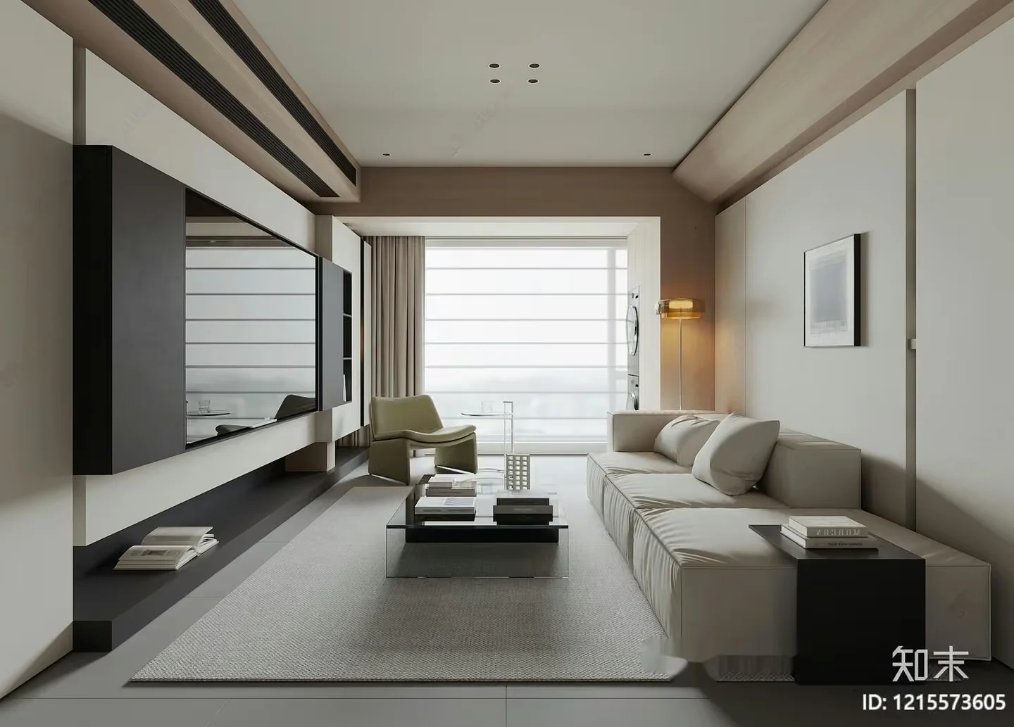 Modern Living Room 3D Model – 10479 – VRAY Render