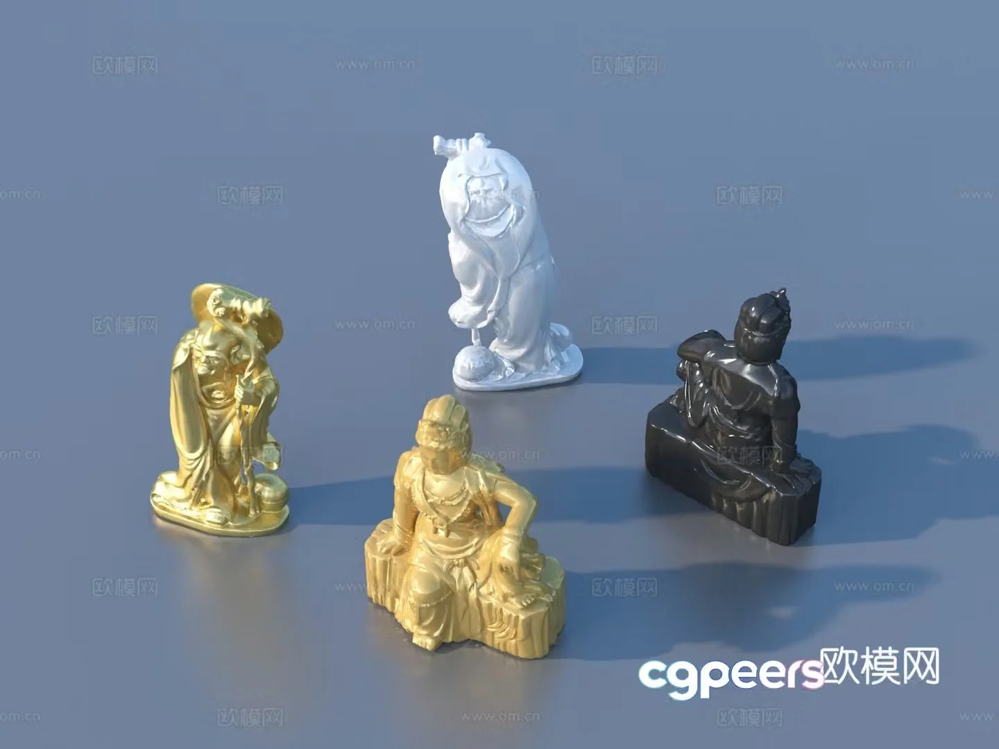 Statue Buddha statue sculpture ornaments figure sculpture 3d model