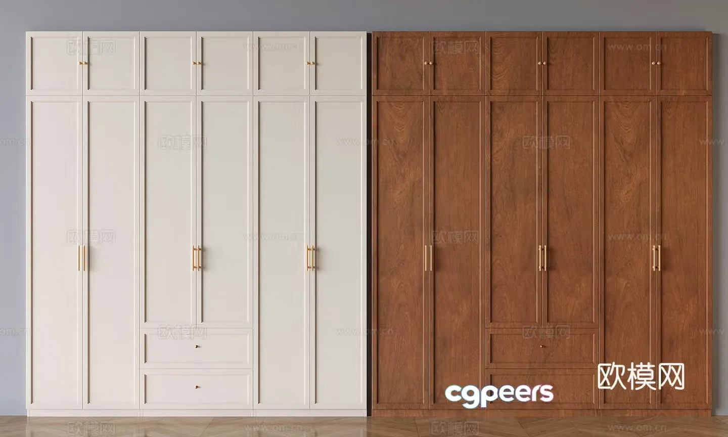 Modern Wardrobe Wardrobe 3d Model