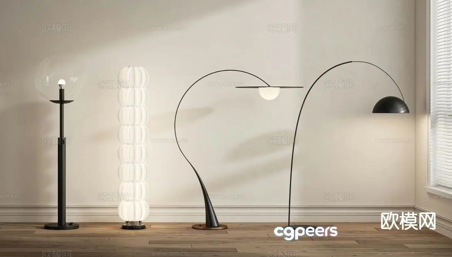 Modern floor lamp artistic lamp 3d model