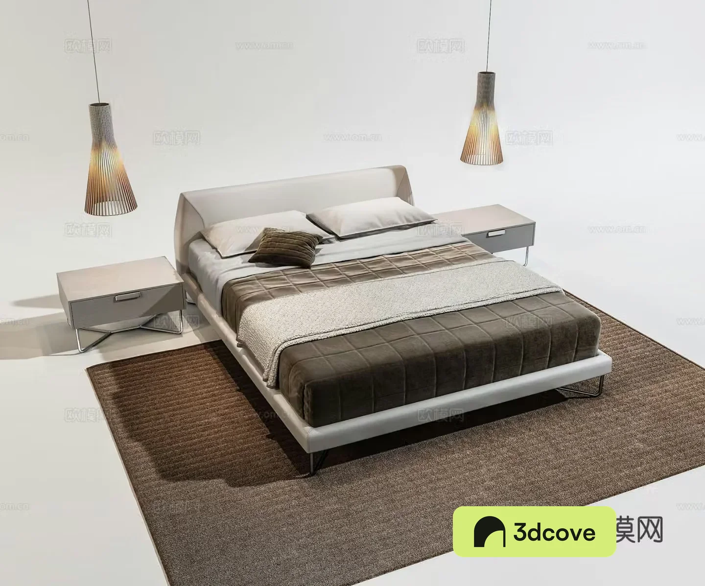 Modern double bed
