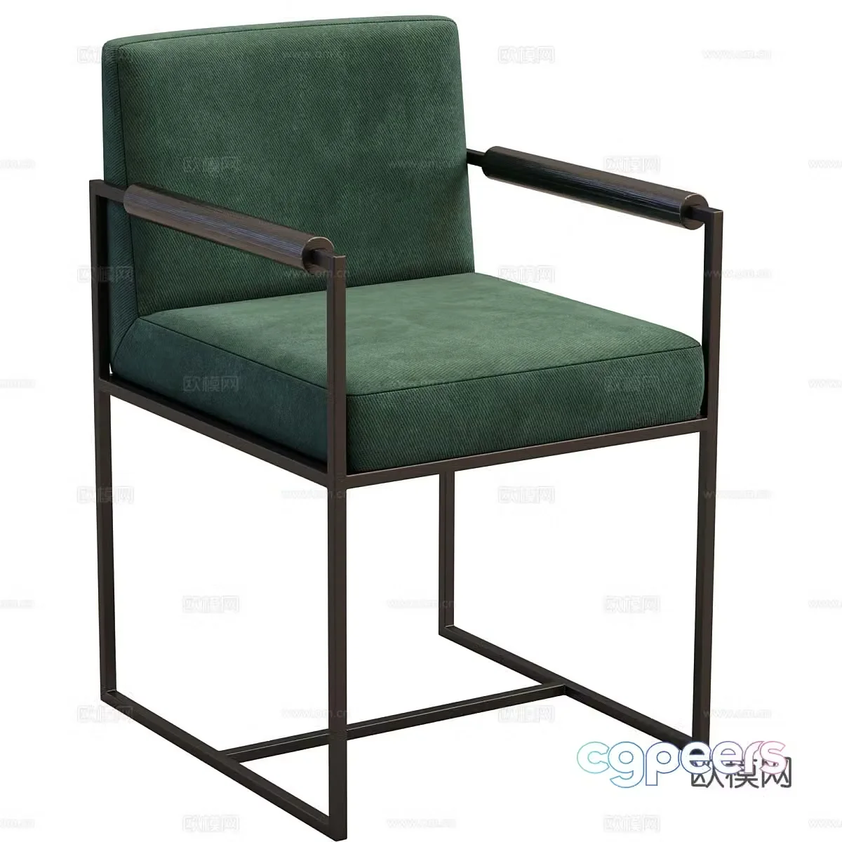 New Chinese style armchair 3d model