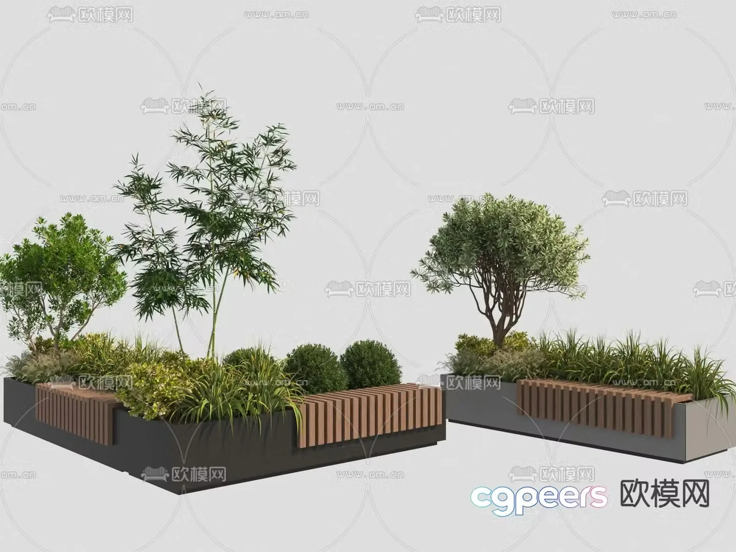 tree pool chair public chair outdoor chair 3d model