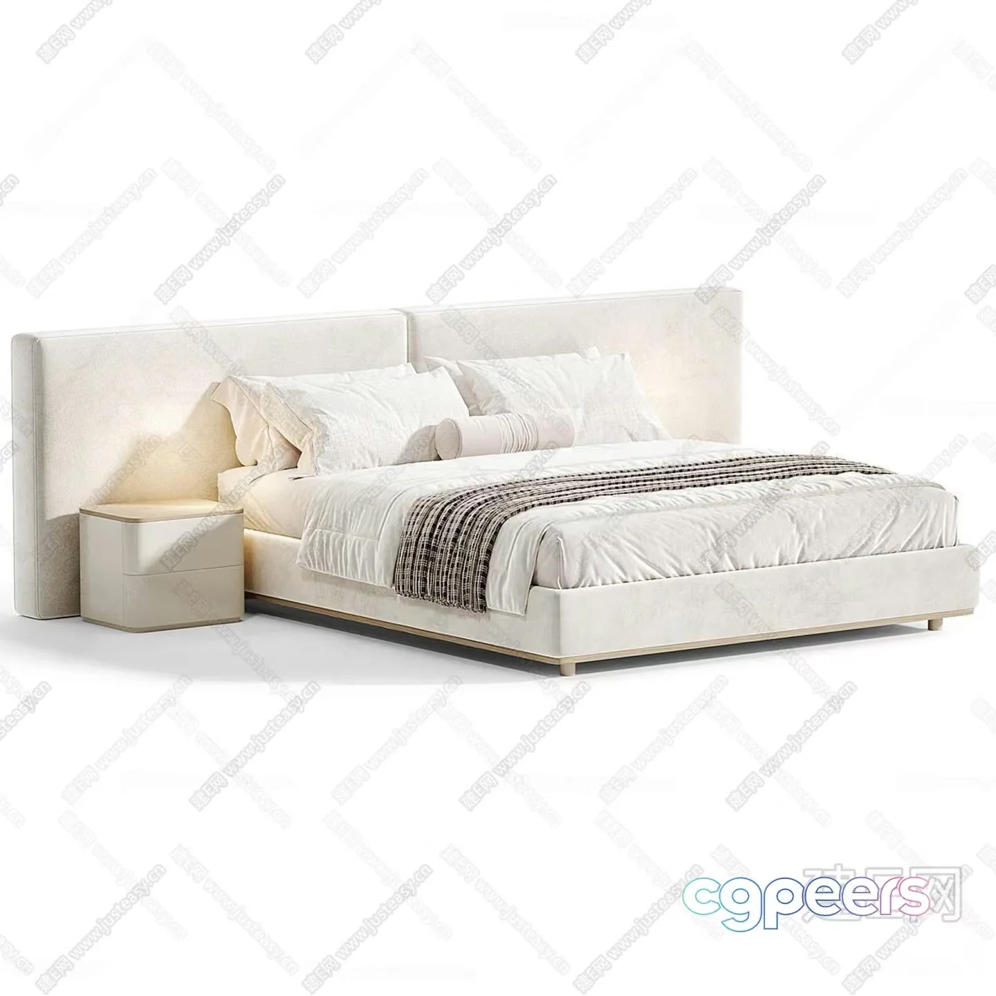 Cozy Modern Bedroom 3D Model – 18455 – CORONA Render
