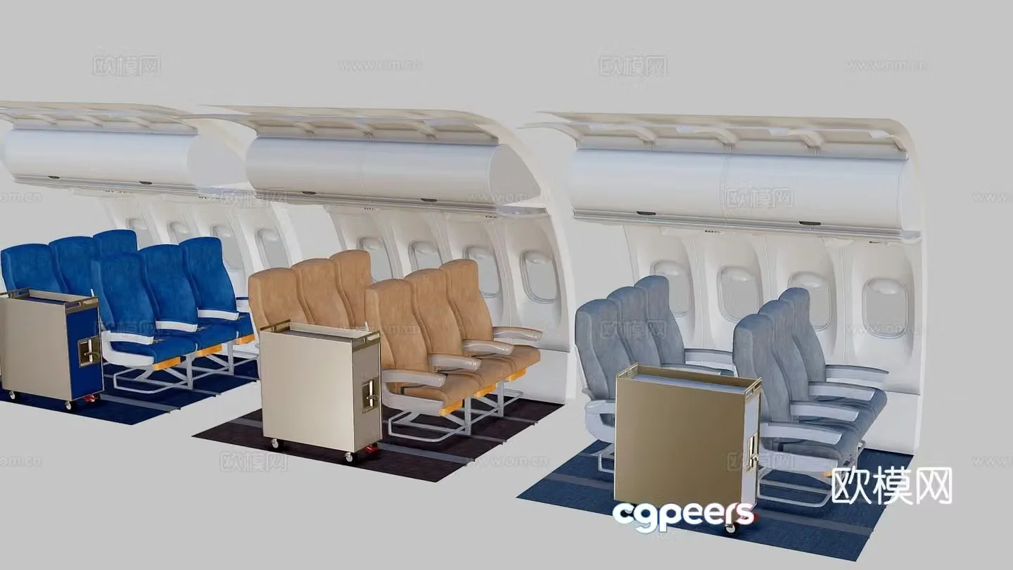 airplane seat 3d model