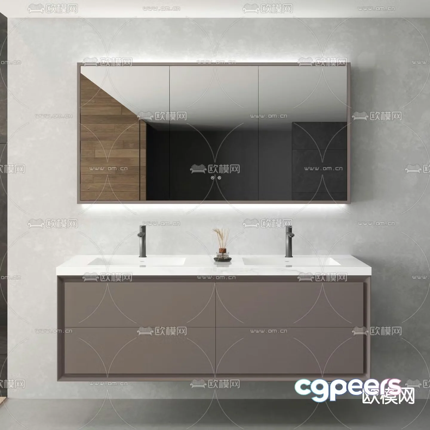 bathroom cabinet bathroom cabinet sink 3d model