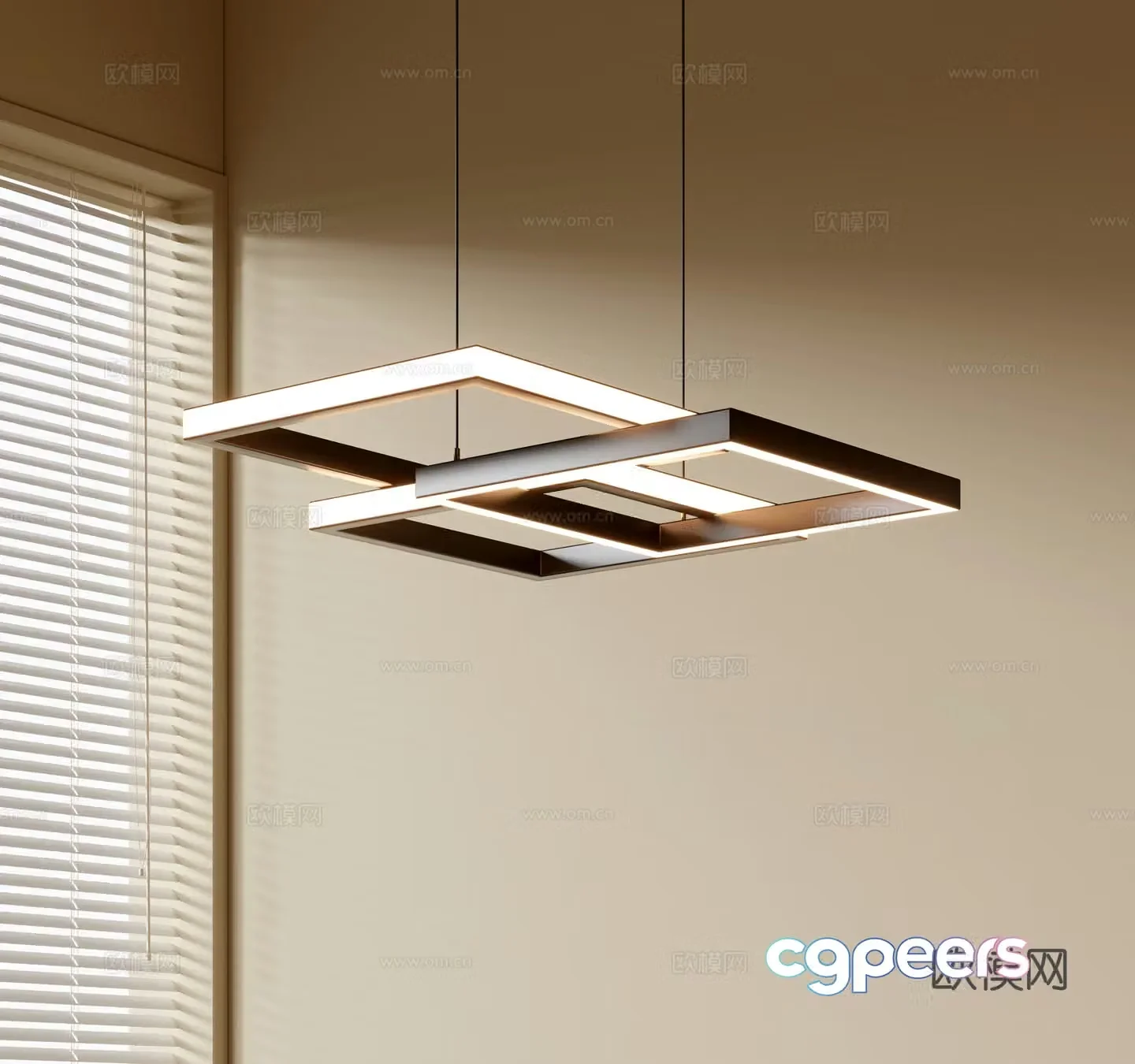 Modern simple chandeliers Nordic style chandeliers Mediterranean style chandeliers Study lamp combination Restaurant lamp 3D model
