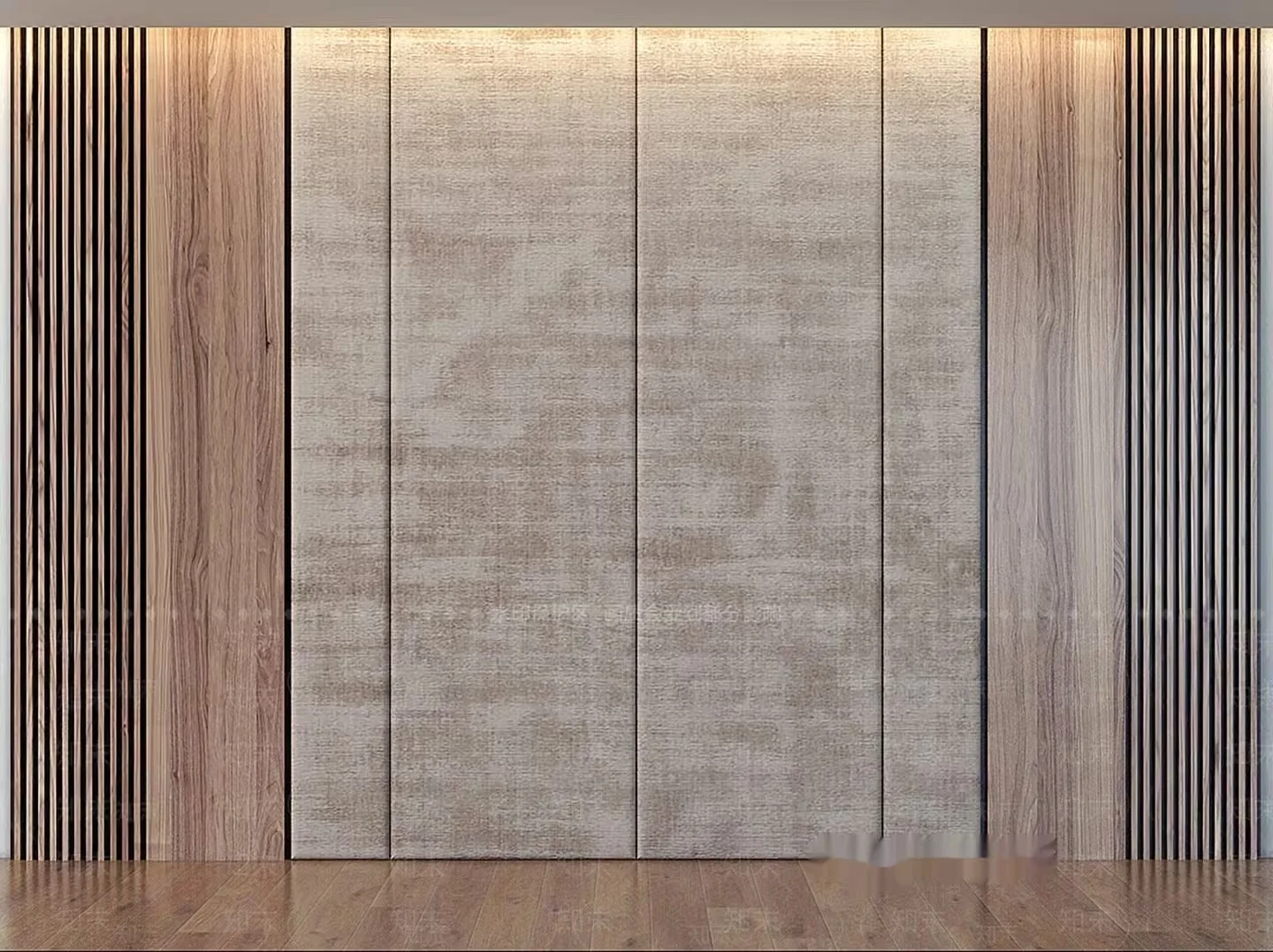 Modern Wall Design 3D Model – 11563 – VRAY Render