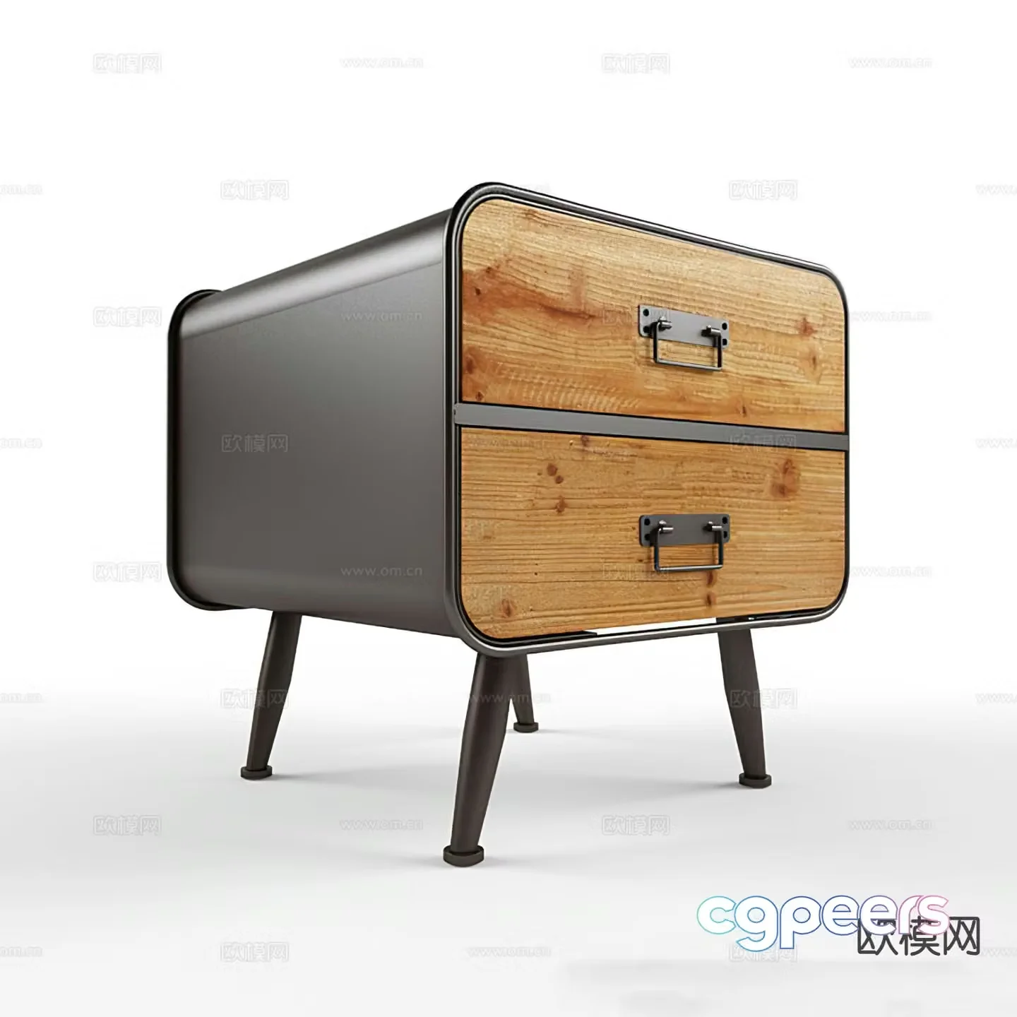 wabi-sabi bedside table 3d model