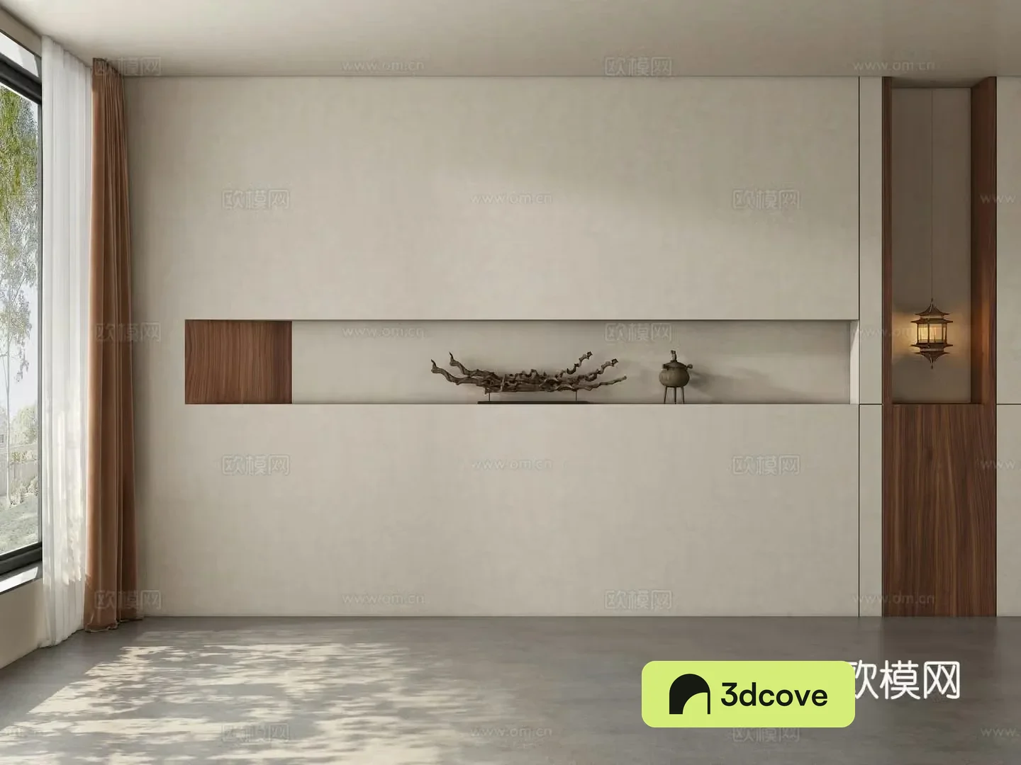 Tea room dining room living room background wall