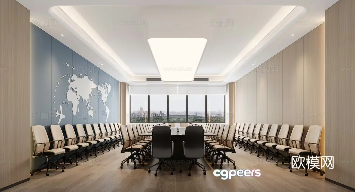 Modern conference room 3d model