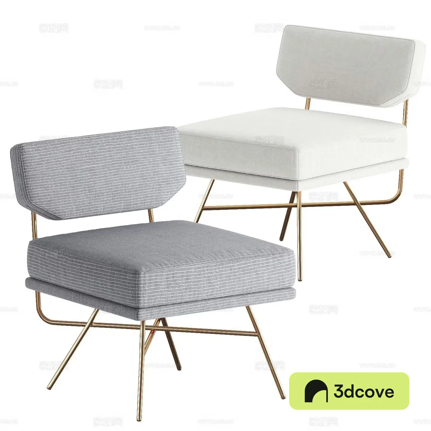 Modern minimalist chair fabric leisure chair