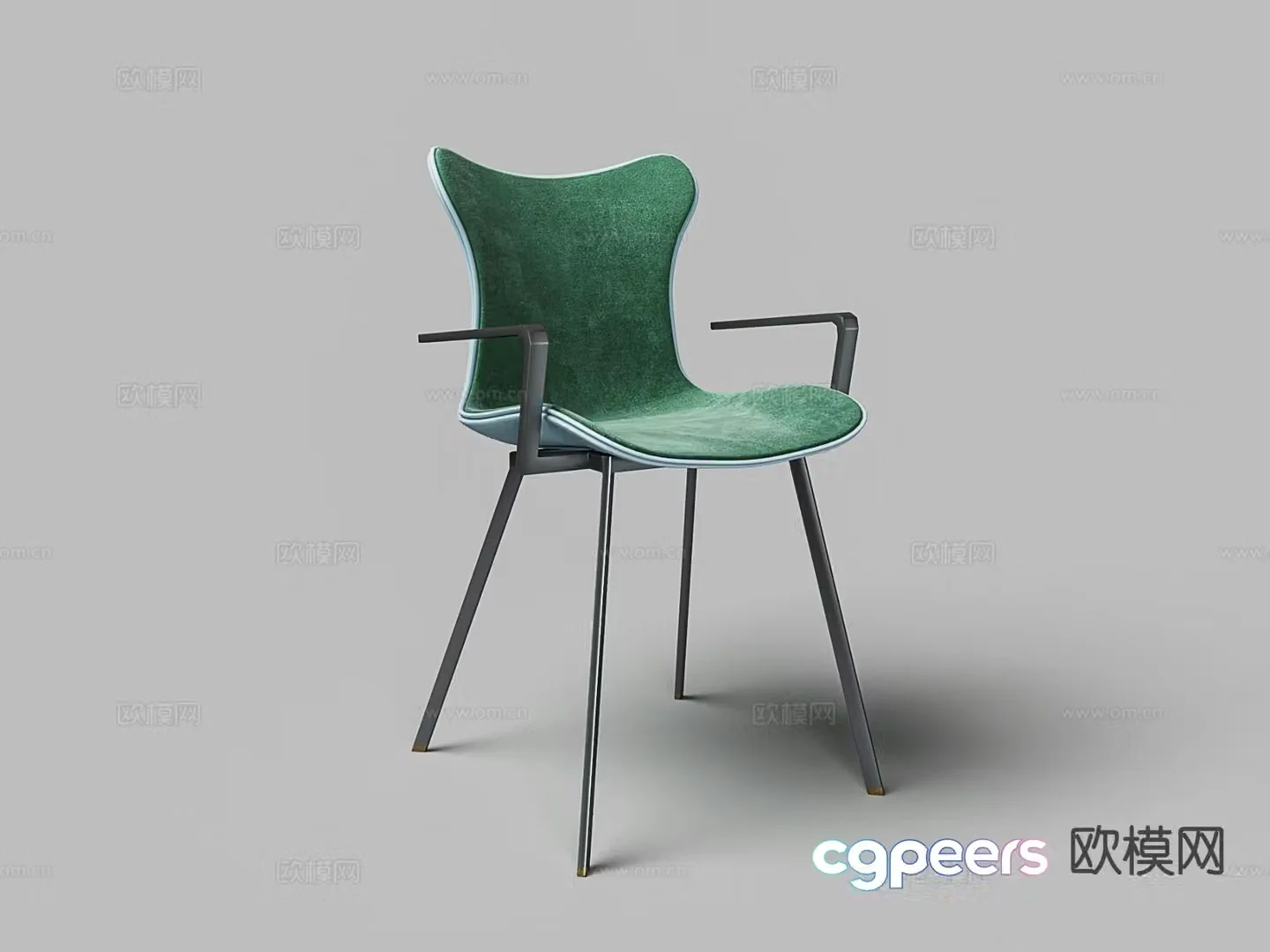Modern chair single chair dining chair 3d model