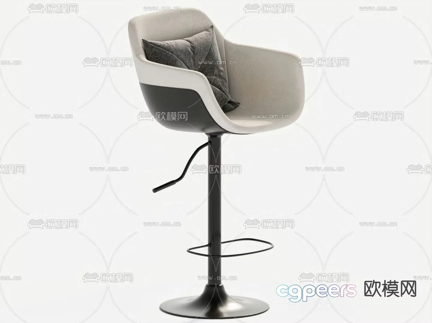 bar stool bar stool high stool 3d model