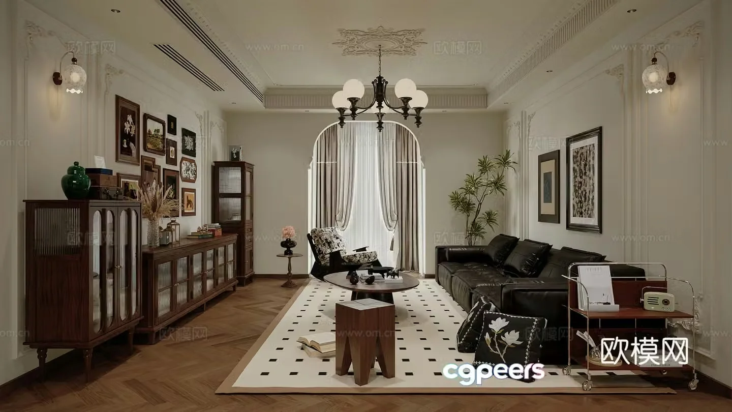French restaurant 3d model