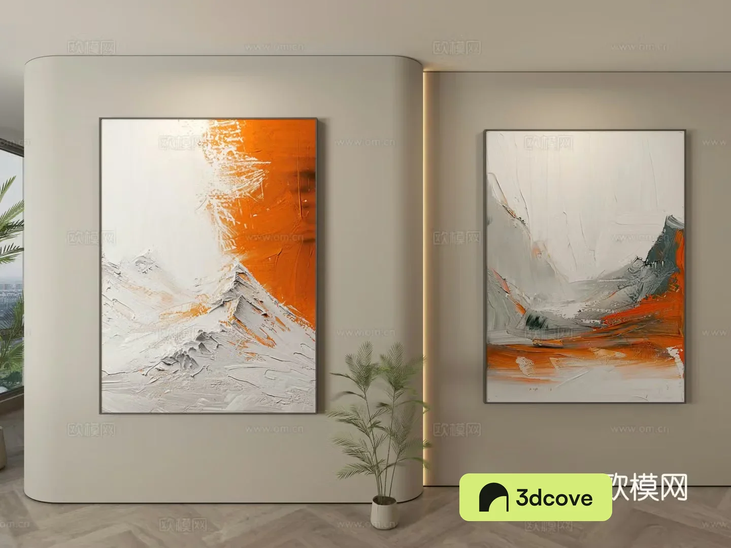 Modern texture painting decorative painting
