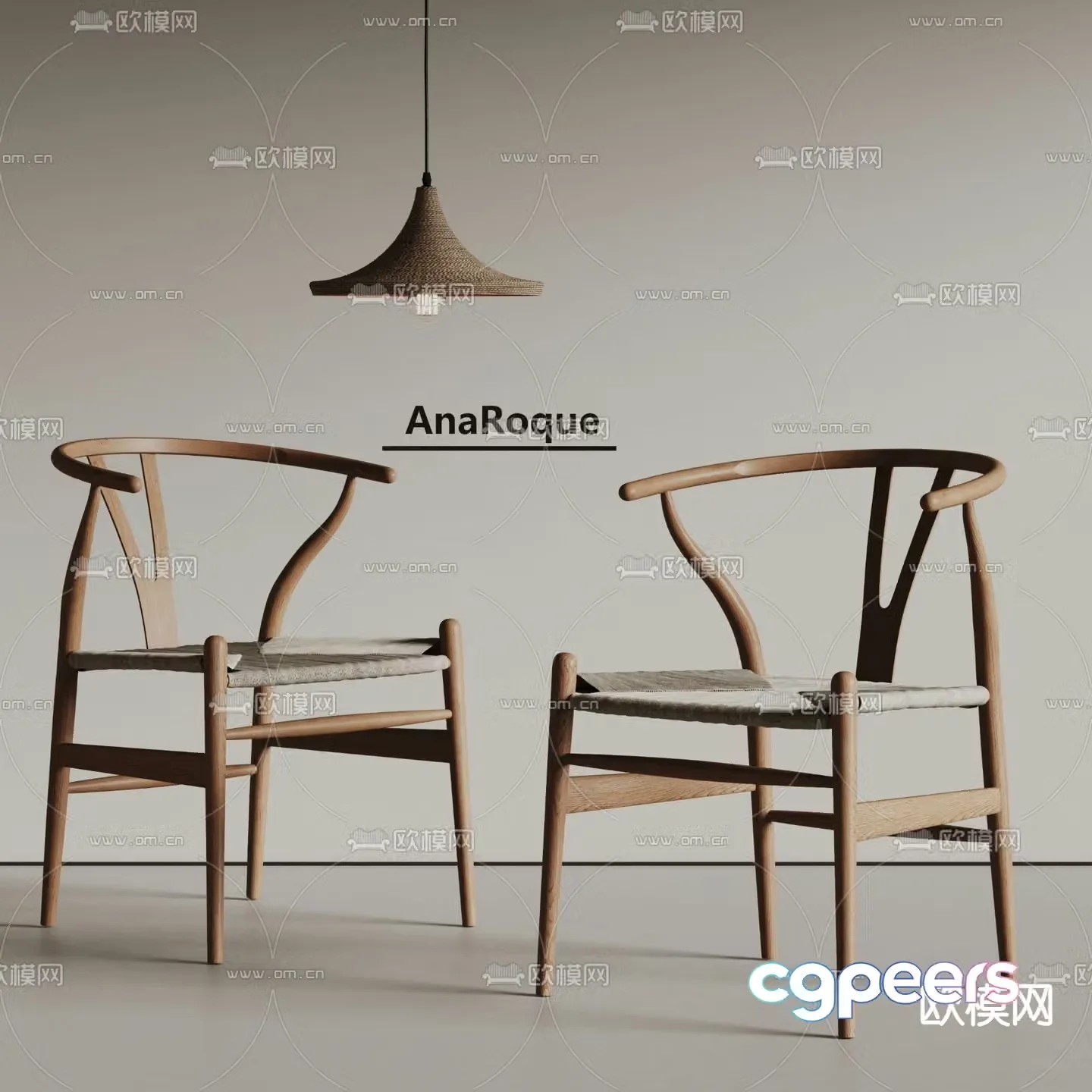 ANA ROQUE chair dining chair single chair 3d model