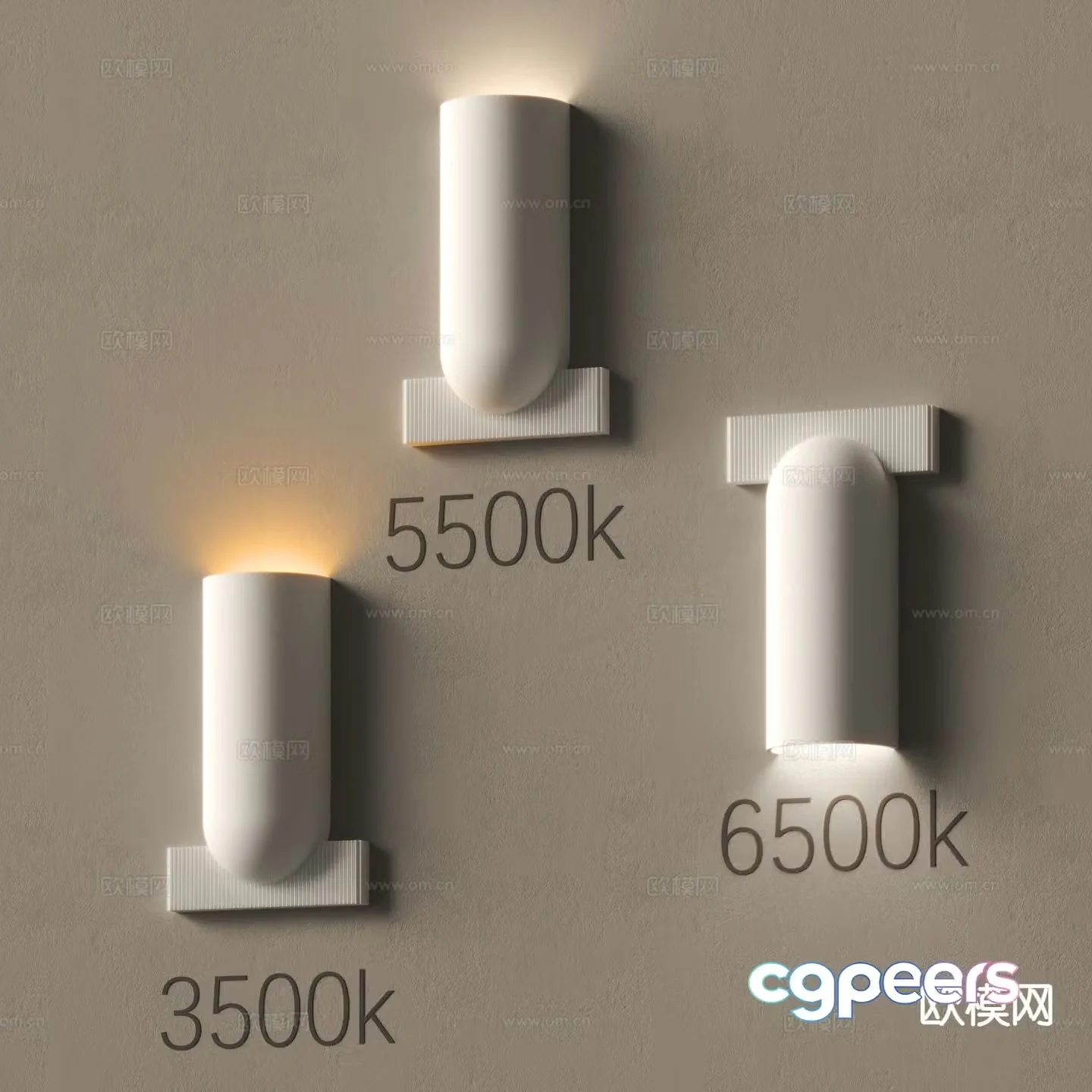Modern wall lamp personalized wall lamp plaster wall lamp 3d model