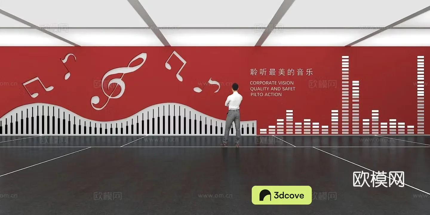 Cultural wall Music culture wall Display wall Classroom Exhibition hall Campus culture Corridor Teaching