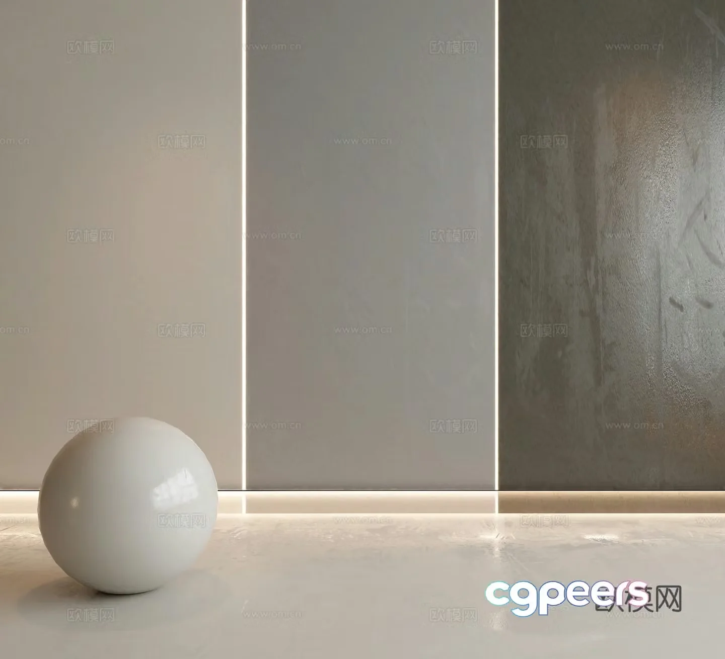Modern wall paint 3d model