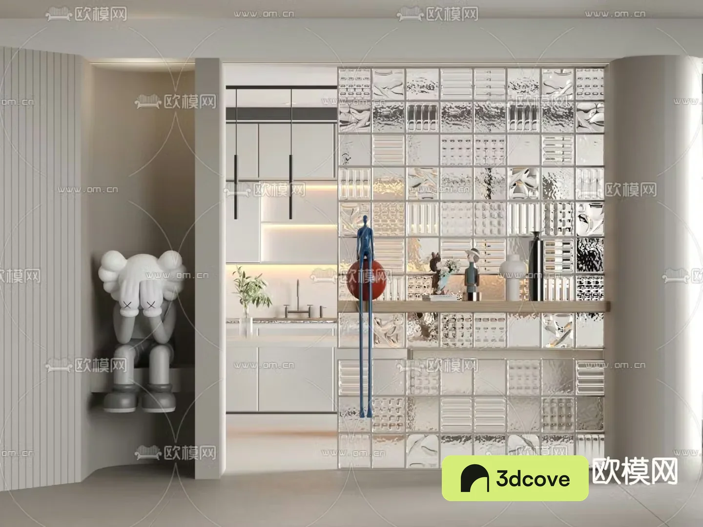 glass brick partition