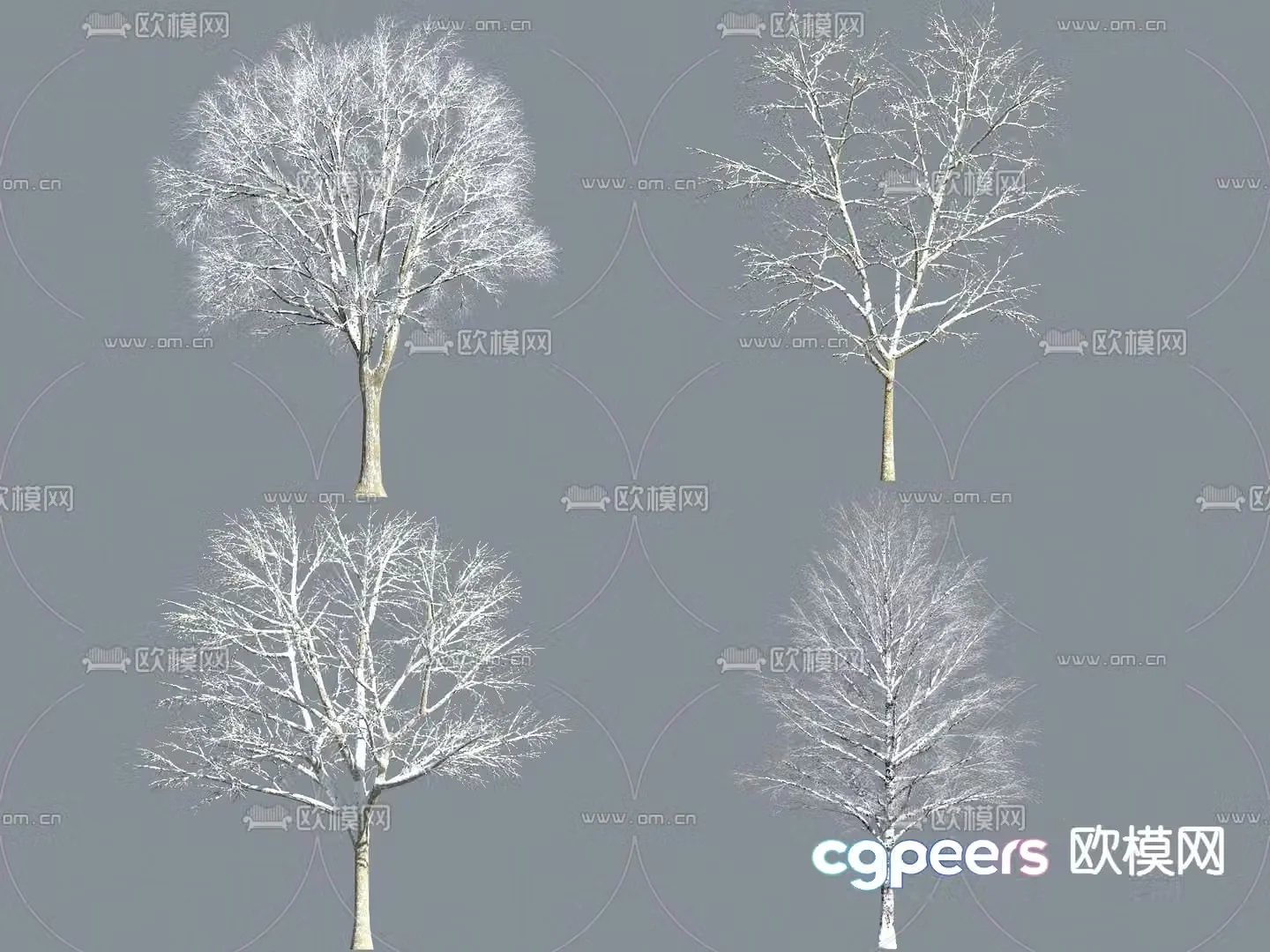 Tree Snow Tree Winter Tree 3D Model