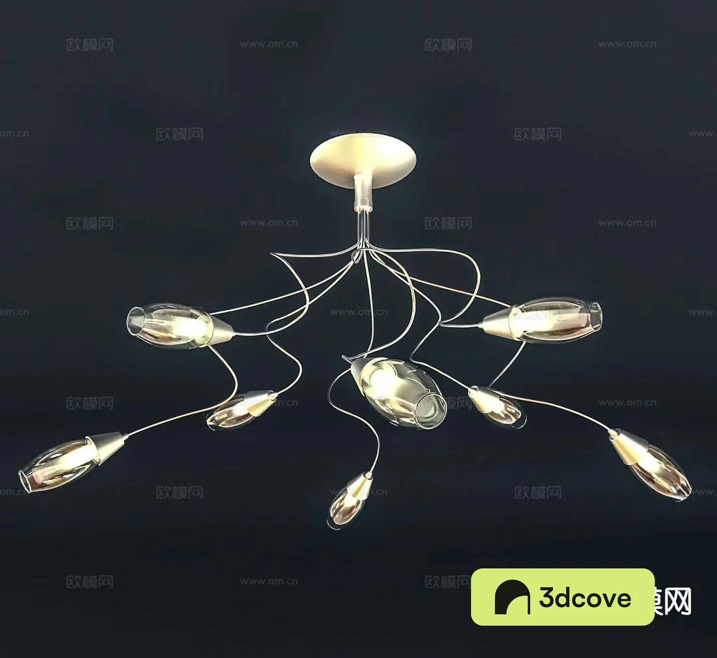 Modern interior chandelier