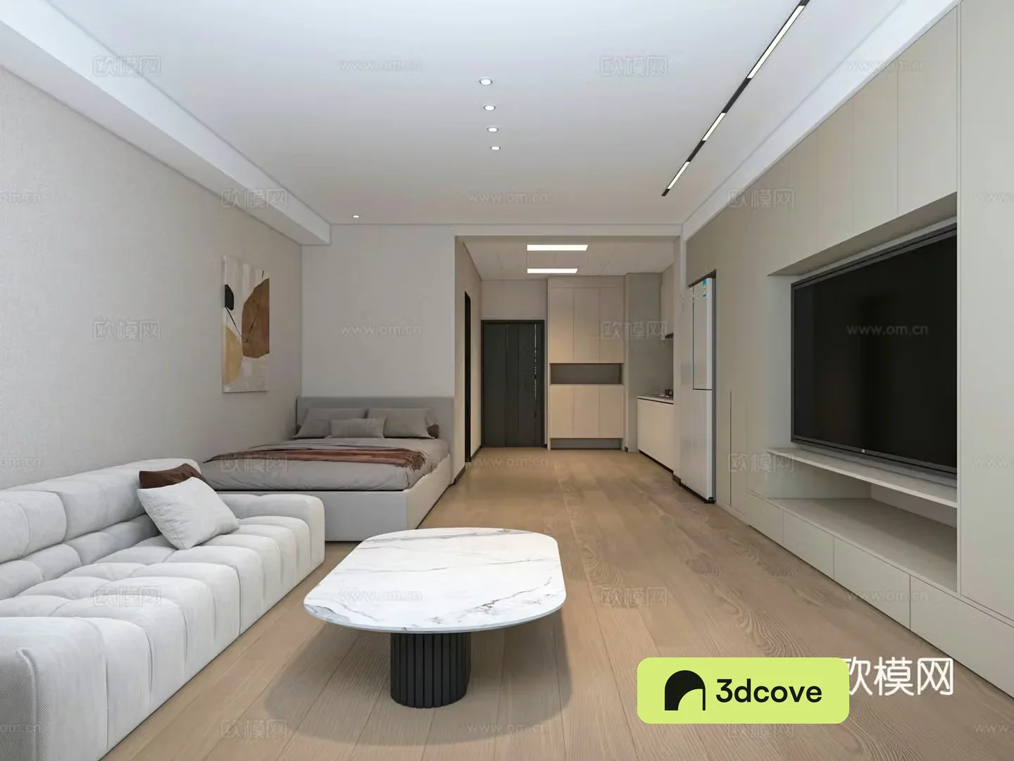 Modern single apartment