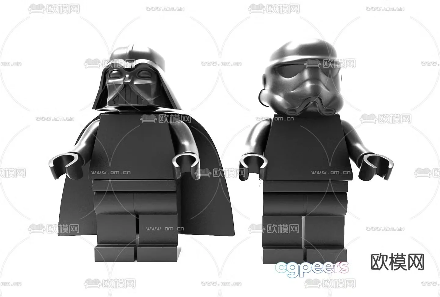 lego sculpture 3d model