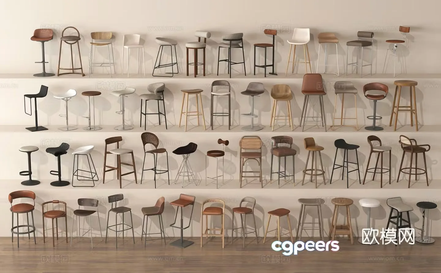 Highchair Bar chair Bar stool Bar stool 3d model