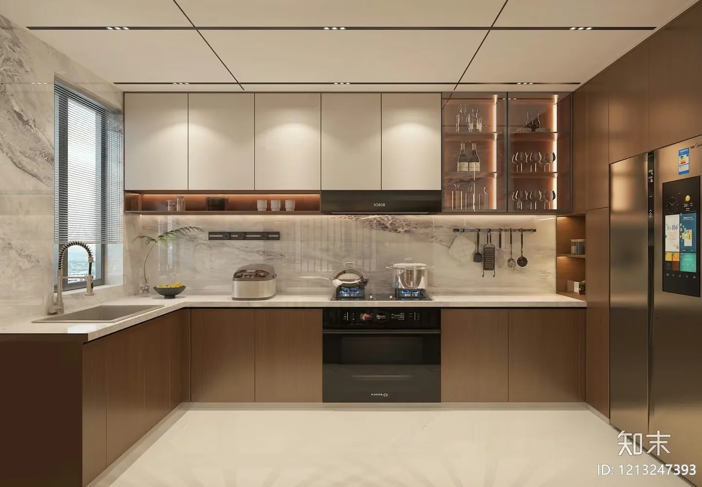Modern Kitchen 3D Model – 5140 – VRAY Render