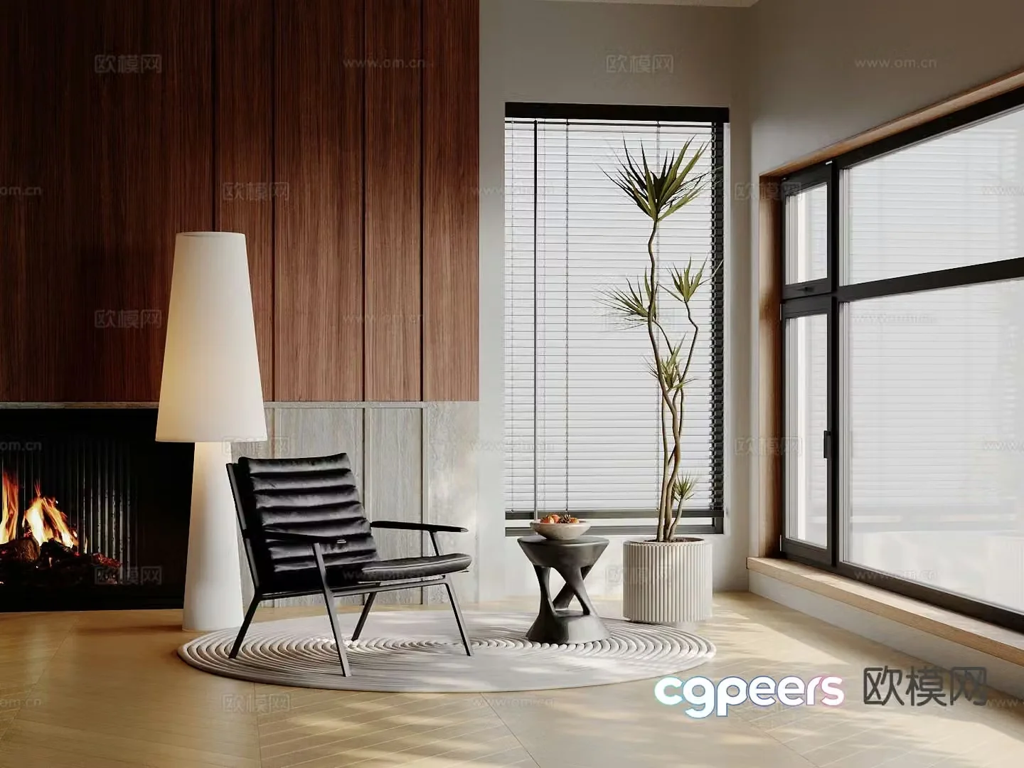 Modern lounge chair 3d model