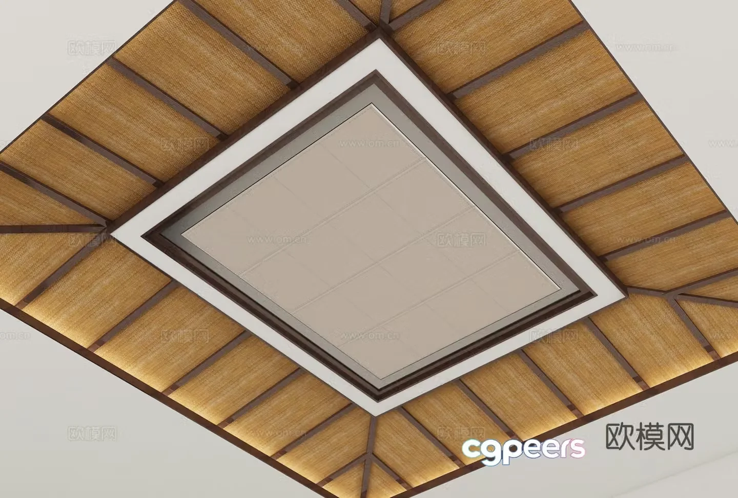 New Chinese style ceiling 3D model