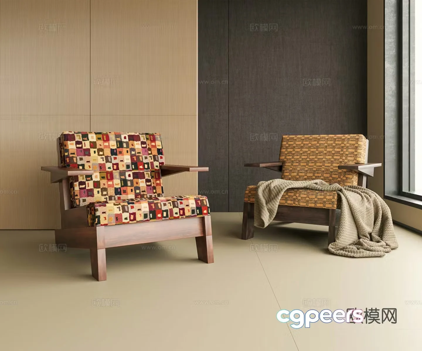Modern leisure chair 3d model