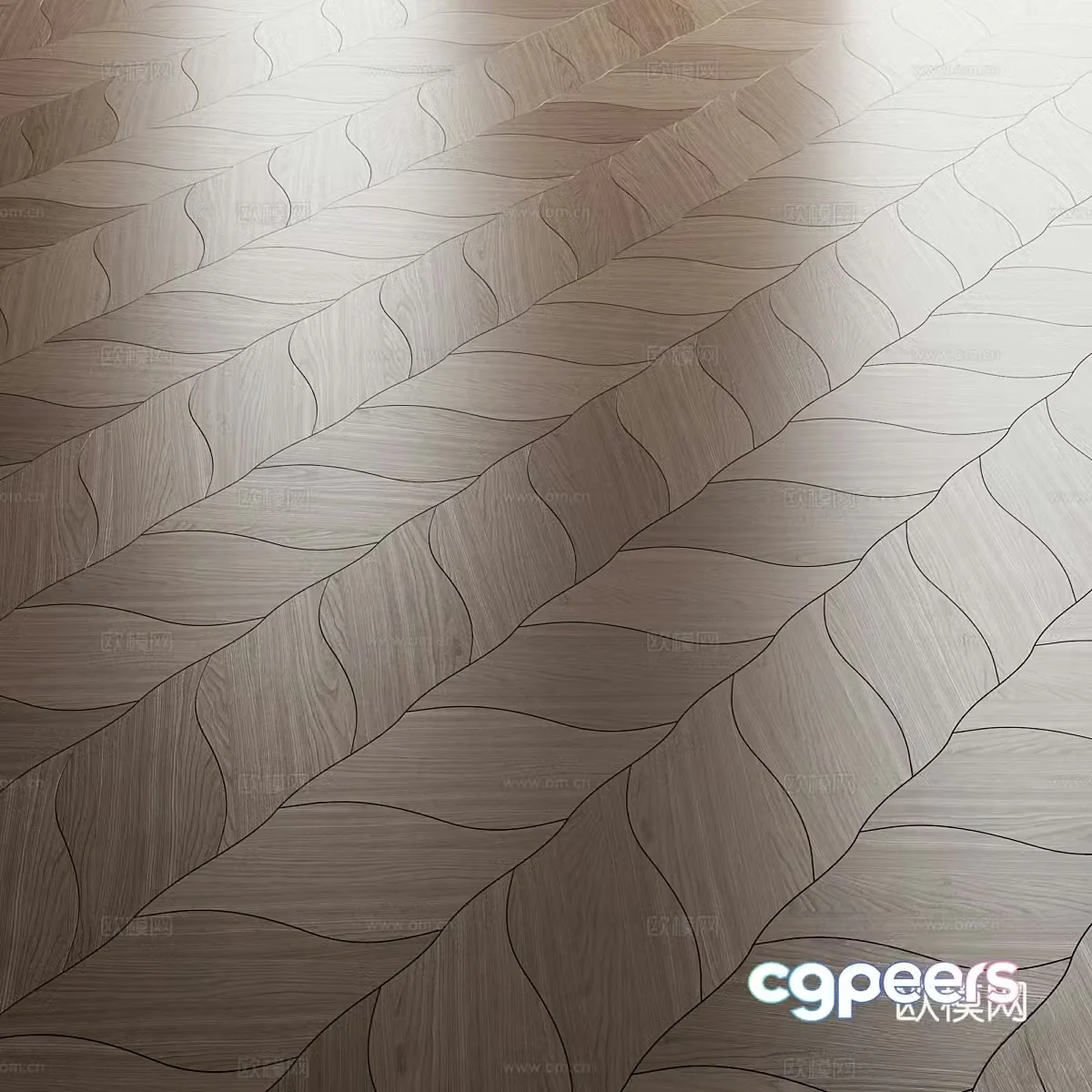 New Chinese parquet floor wooden floor solid wood floor 3d model