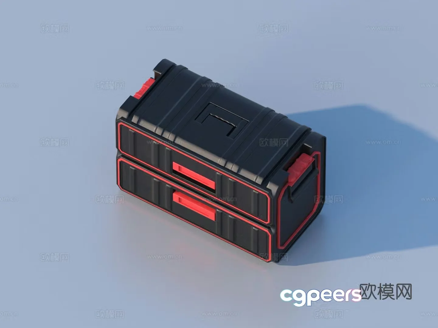 Toolbox Iron Box Plastic Box Box 3D Model