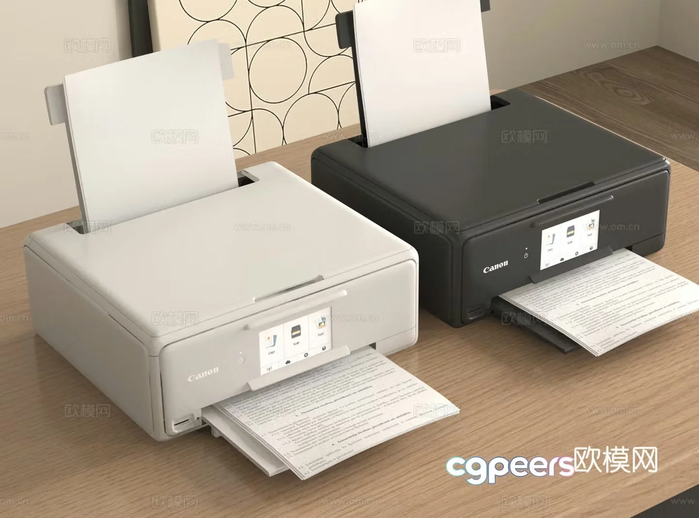 printer copier 3d model