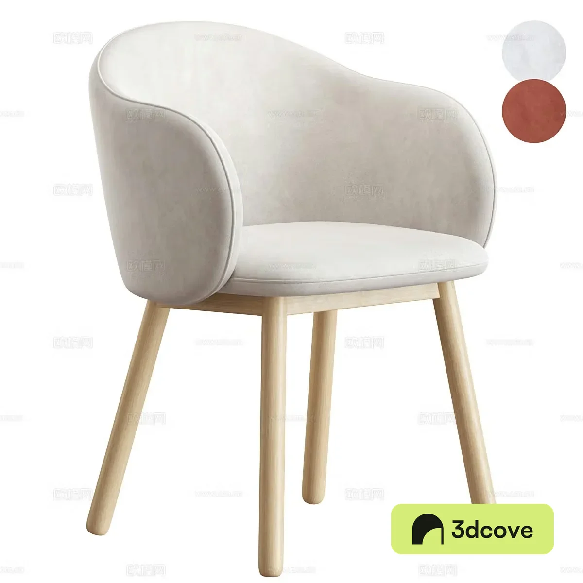 Modern Cream Lover Artu Chair