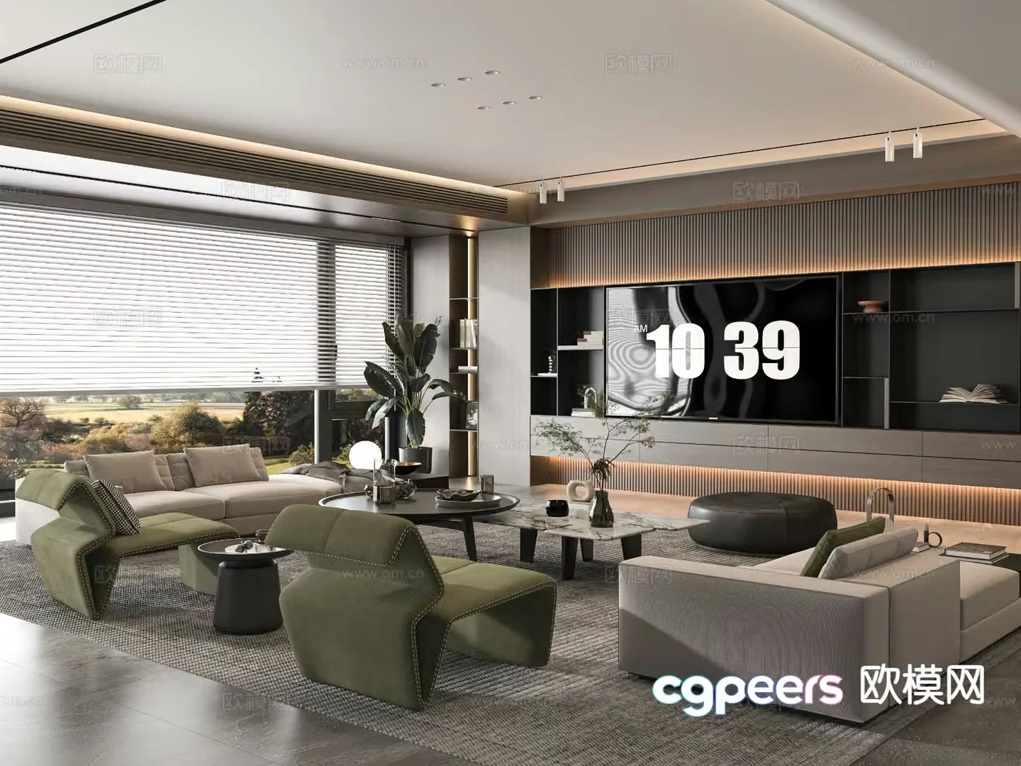Italian living room 3d model