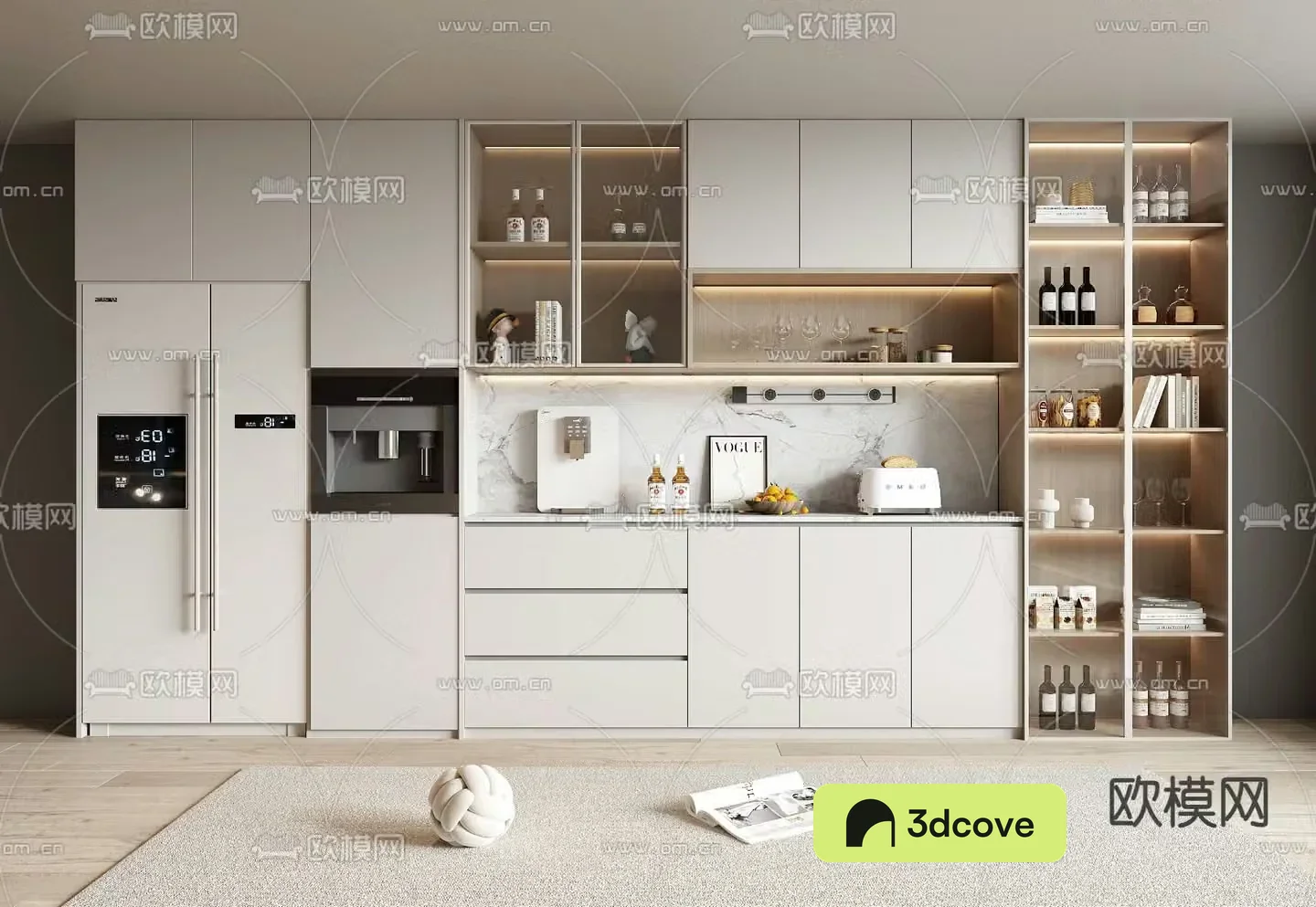 Modern wine cabinet sideboard