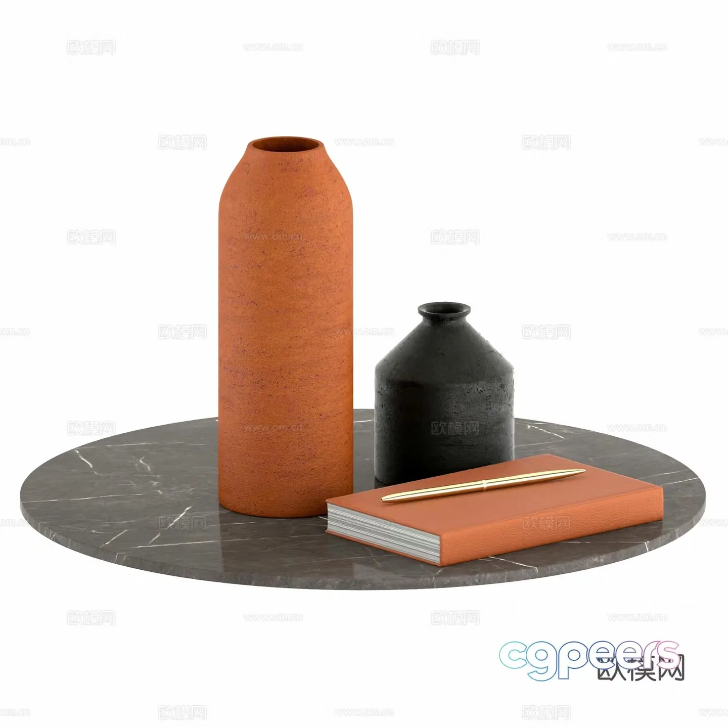 Desktop ornaments ceramic ware 3d model