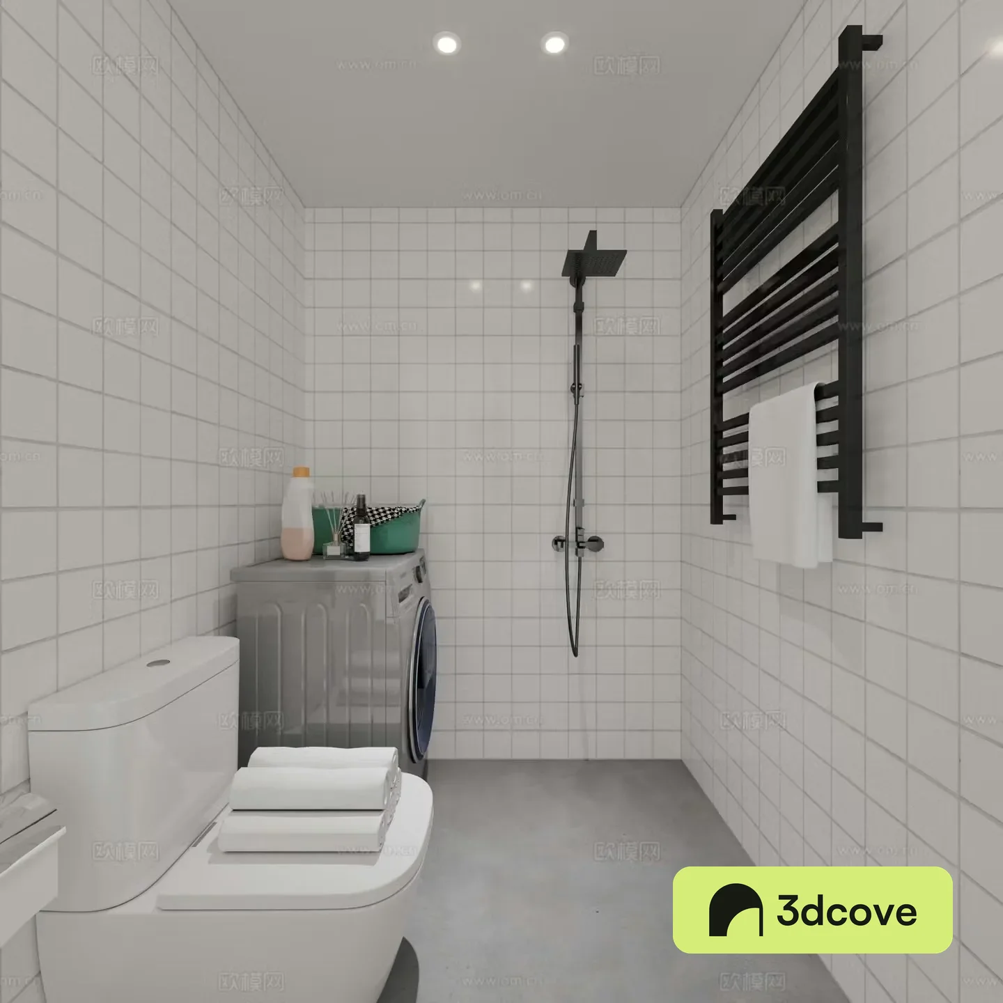 Modern minimalist bathroom