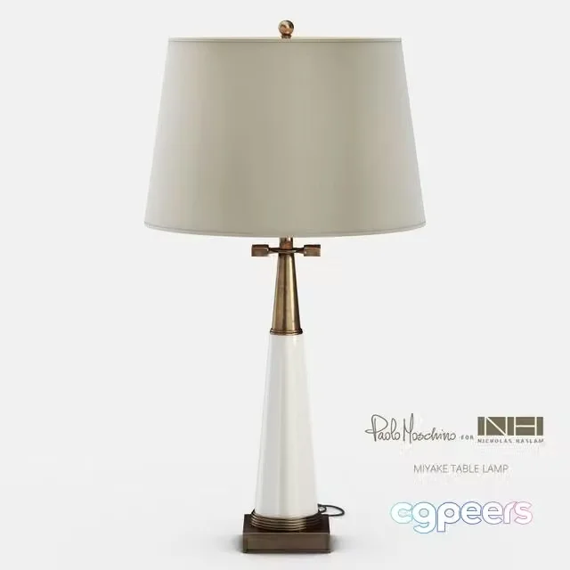 3ds Max Free – Nicholas Haslam, Miyake Table Lamp