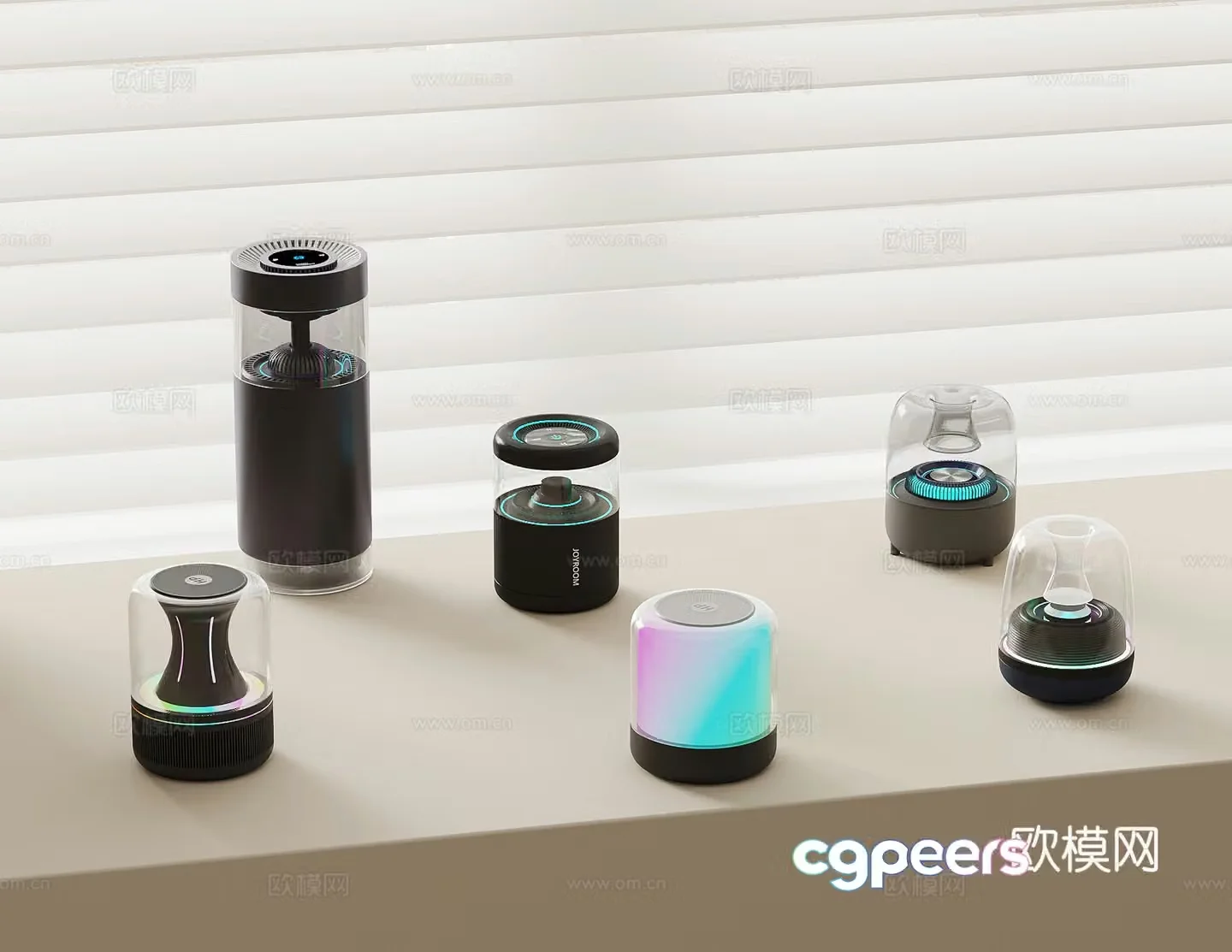Modern audio small speaker 3d model