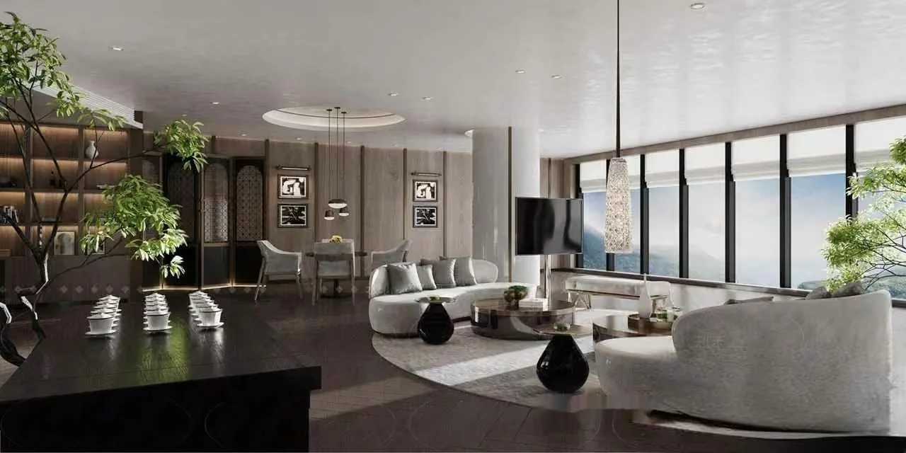 Modern Living Room 3D Model – 20015 – CORONA Render