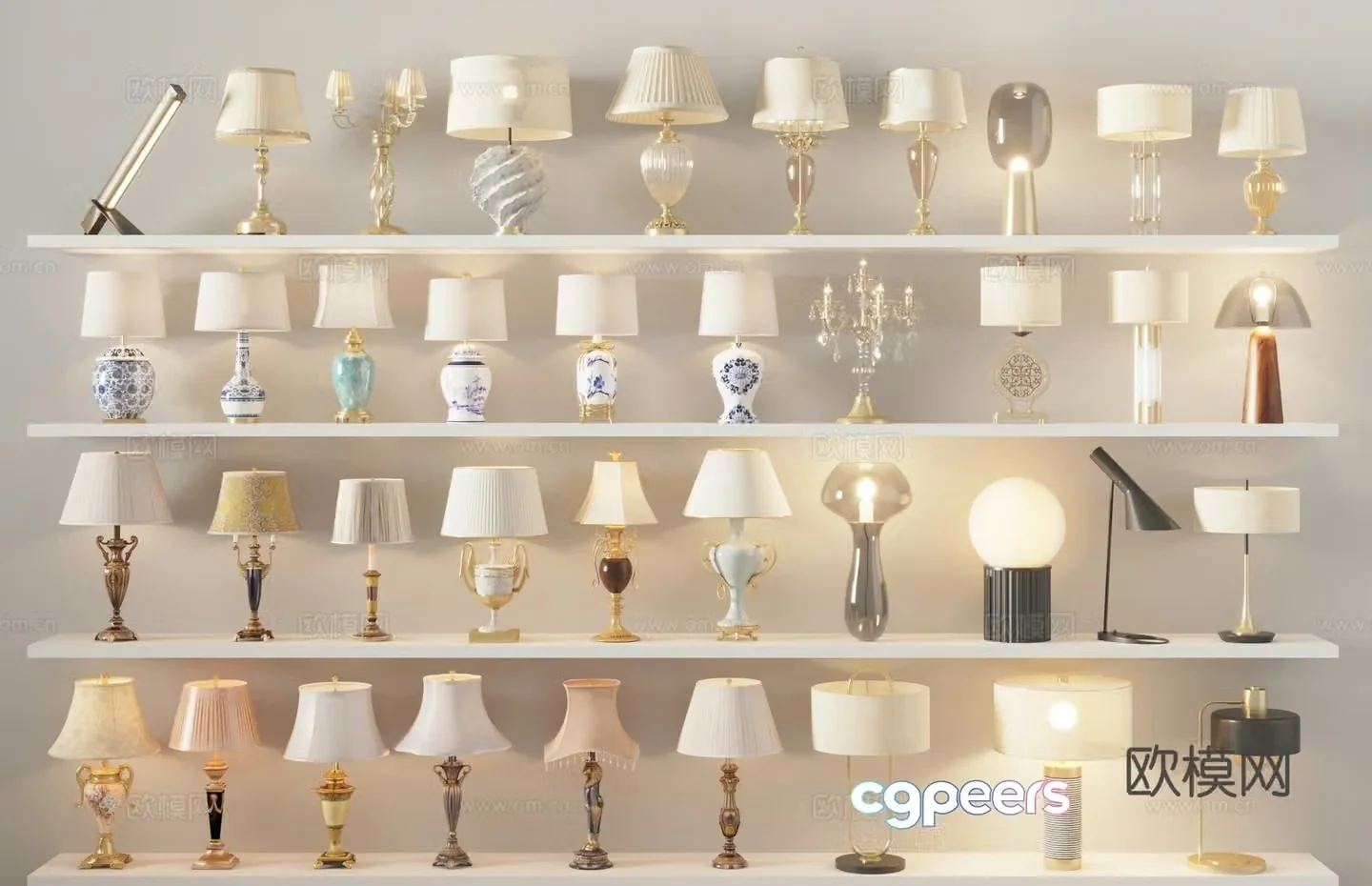 Modern desk lamp decorative lamp 3d model