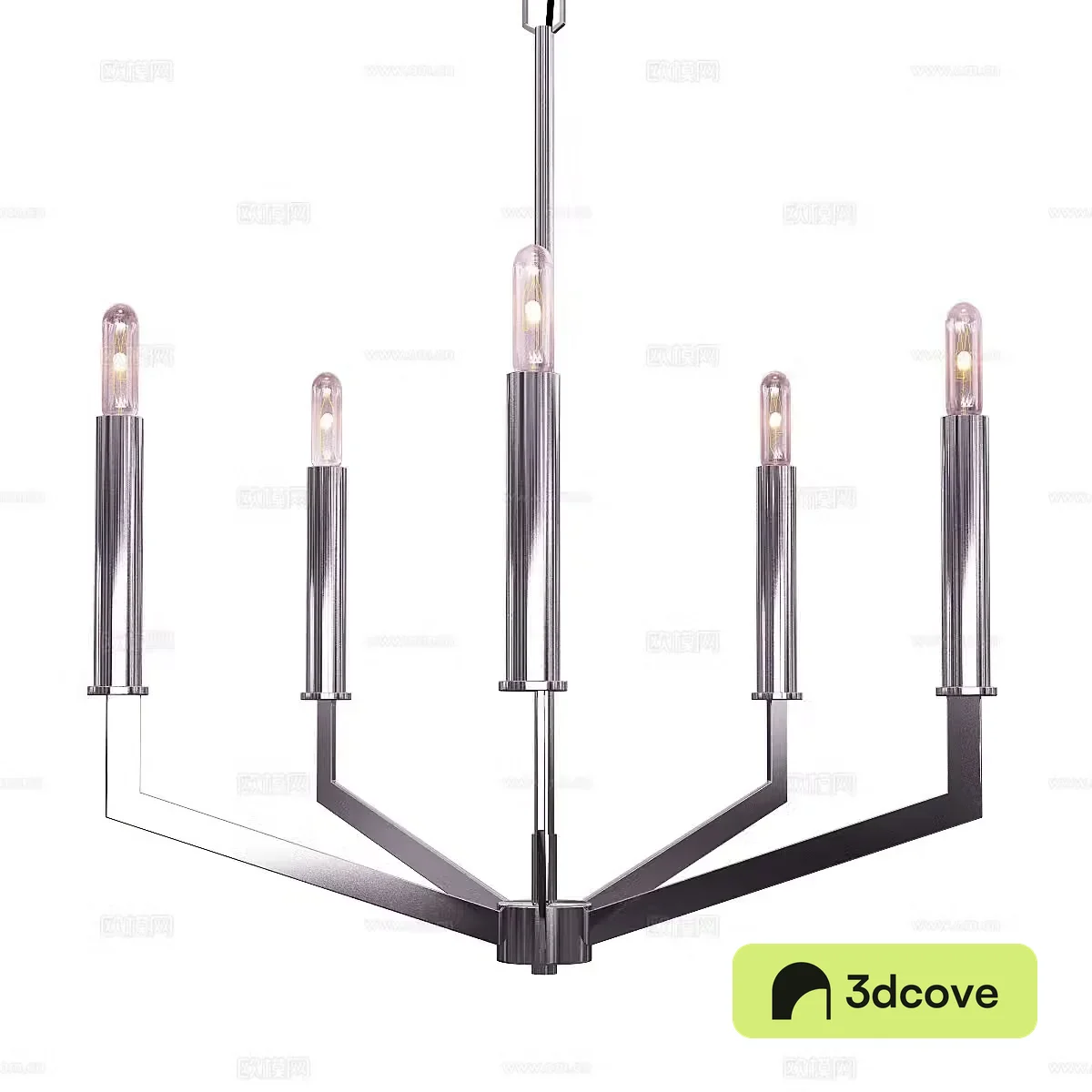 Light luxury multi-head chandelier