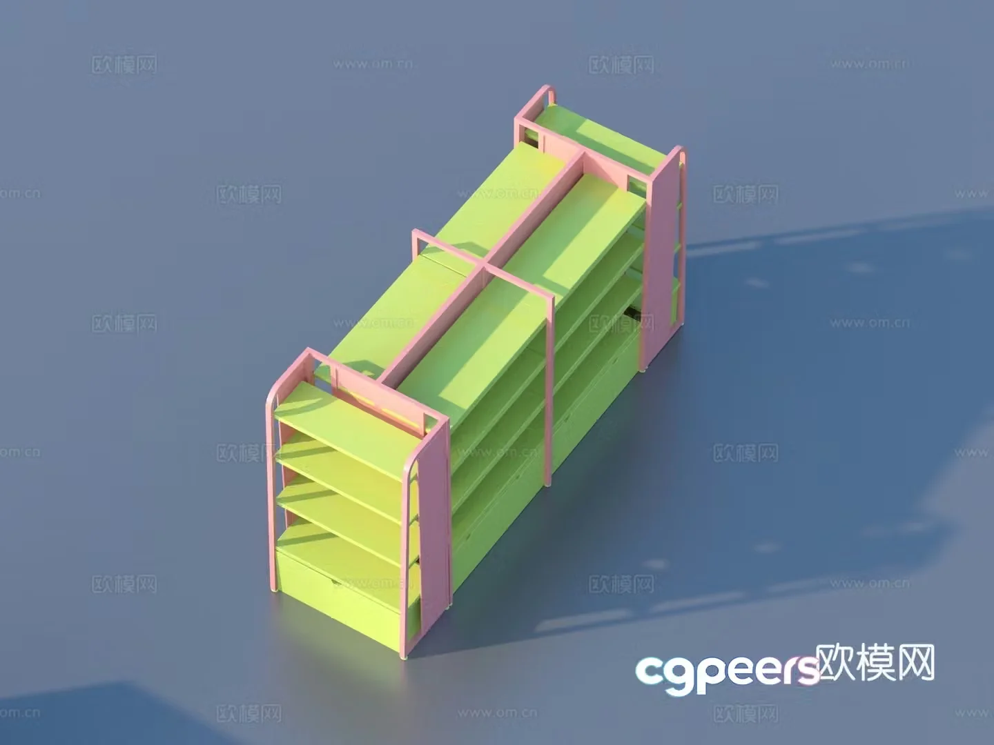 Shelf Shelf Counter Store 3D Model